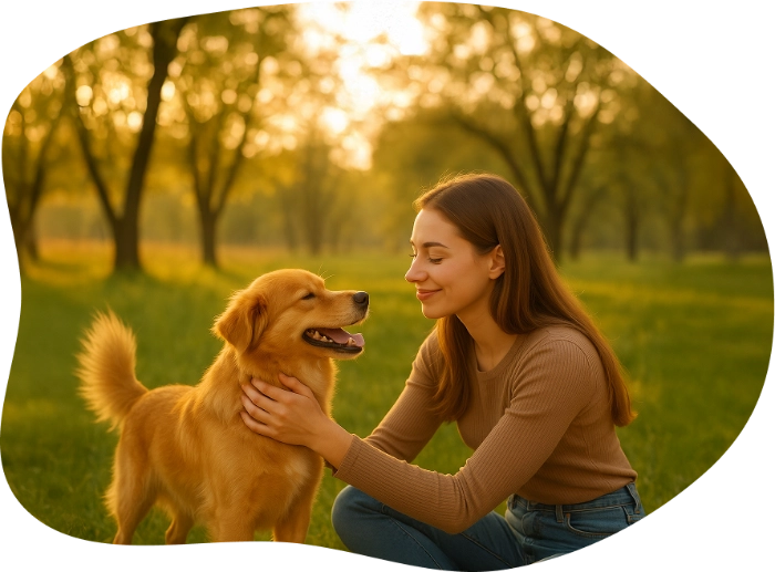Mit dem Mensch durch Hund Online-Mentoring lernst du, wie du eine vertrauensvolle Verbindung zu deinem Hund aufbaust.